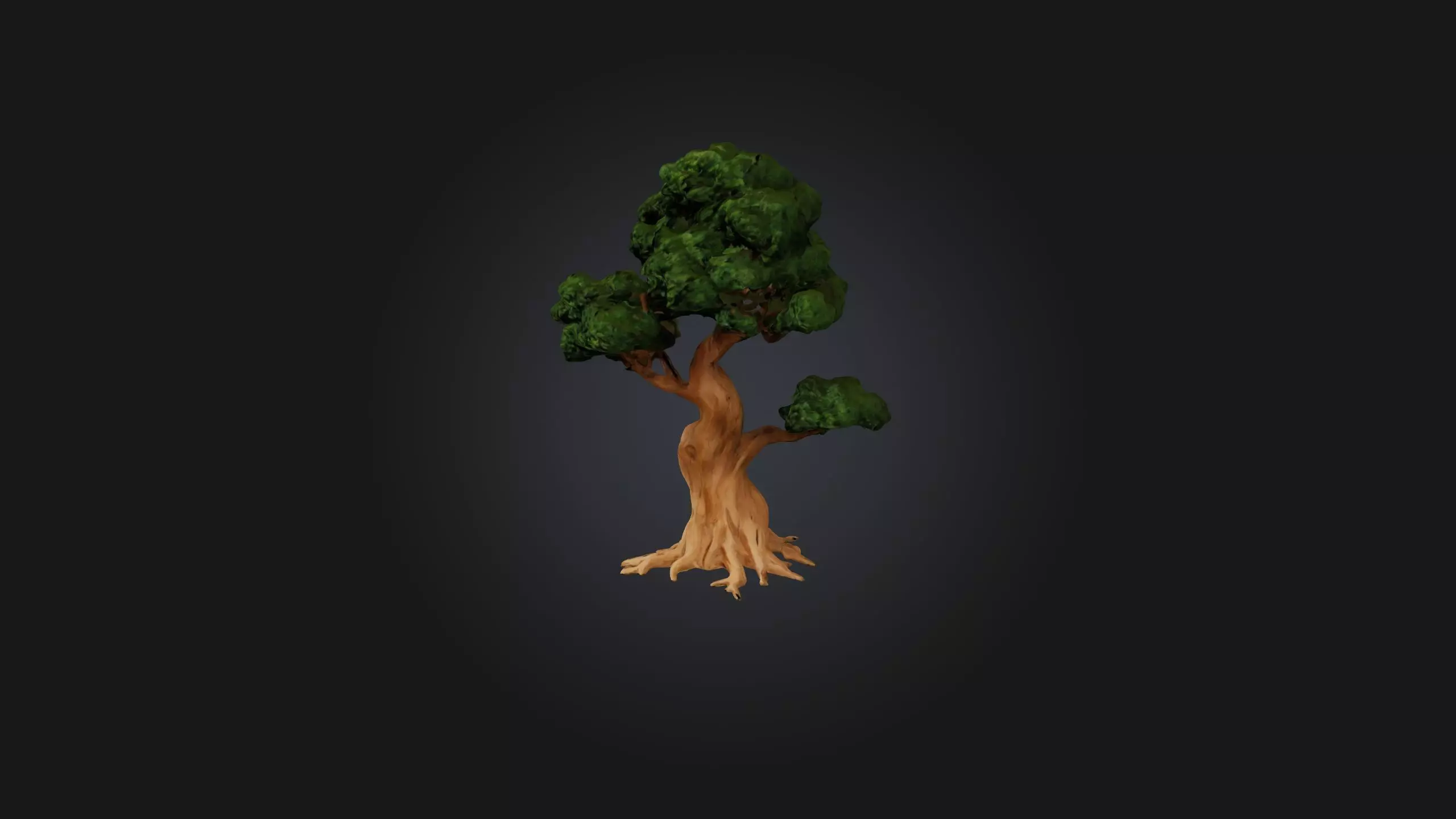 Yew Tree Model Low-poly 3D model_0