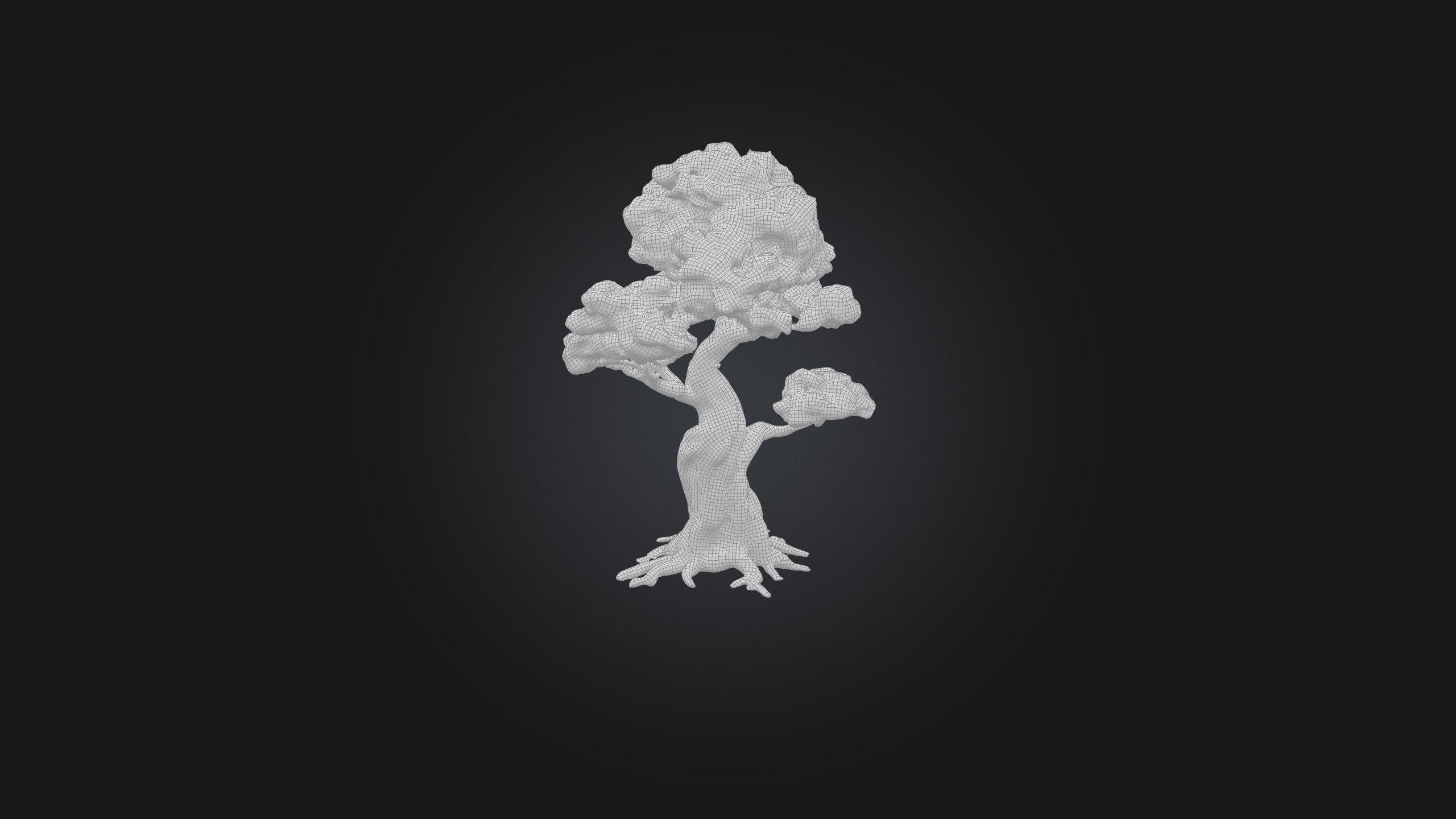 Yew Tree Model Low-poly 3D model_2