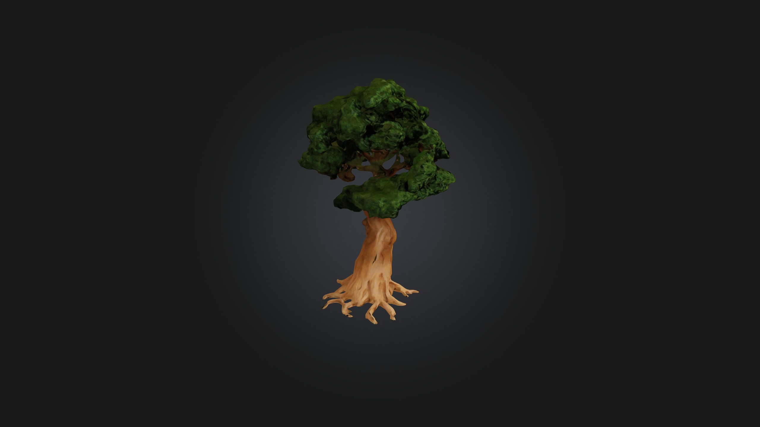 Yew Tree Model Low-poly 3D model_5