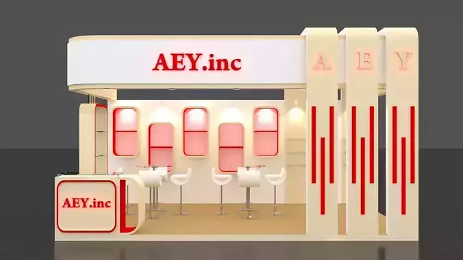 Exhibition Stand  6 meter x 4 meter 3 side open