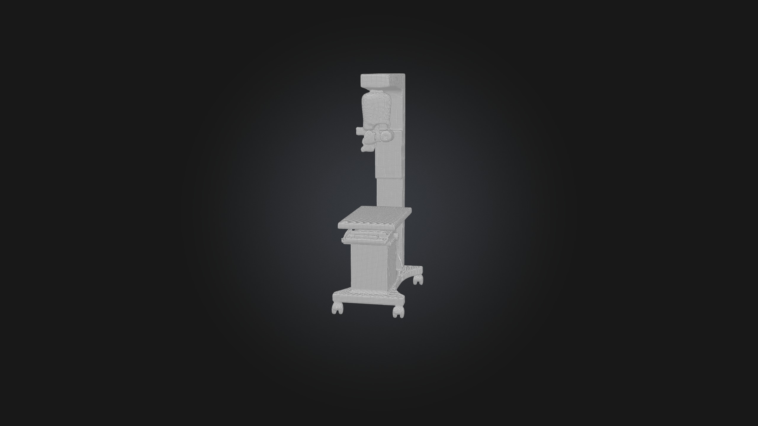 X-ray Machine Low-poly 3D model_2