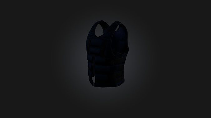 Weighted vest Low-poly 3D model