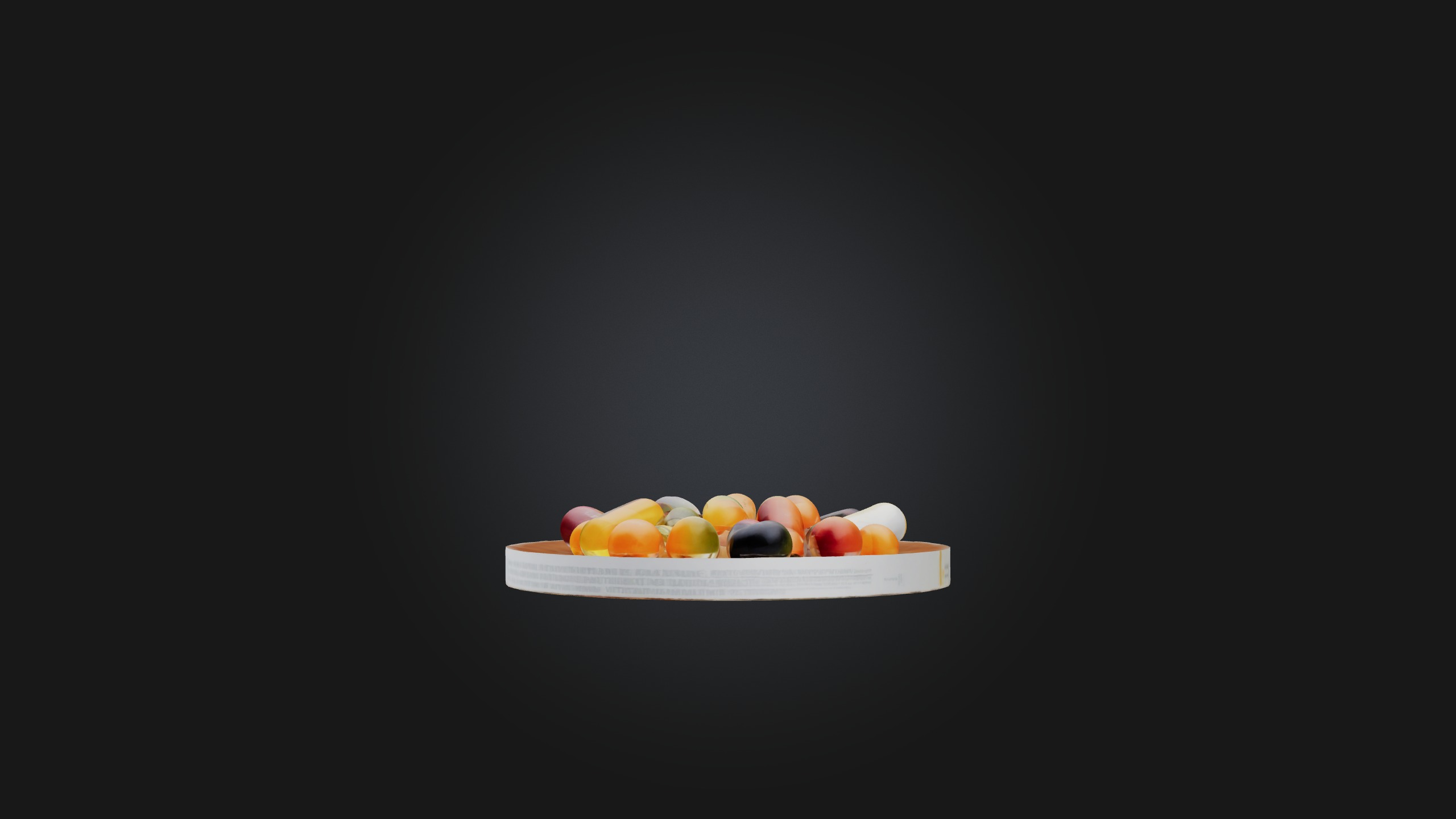 Vitamins Low-poly 3D model_6