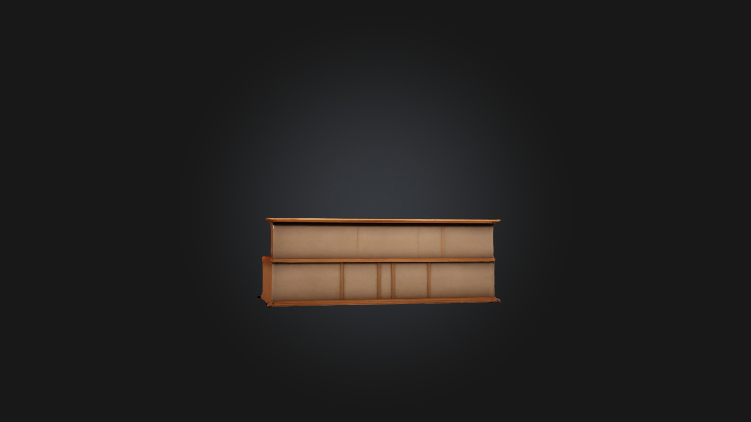 V-Shaped Bar Low-poly 3D model_6