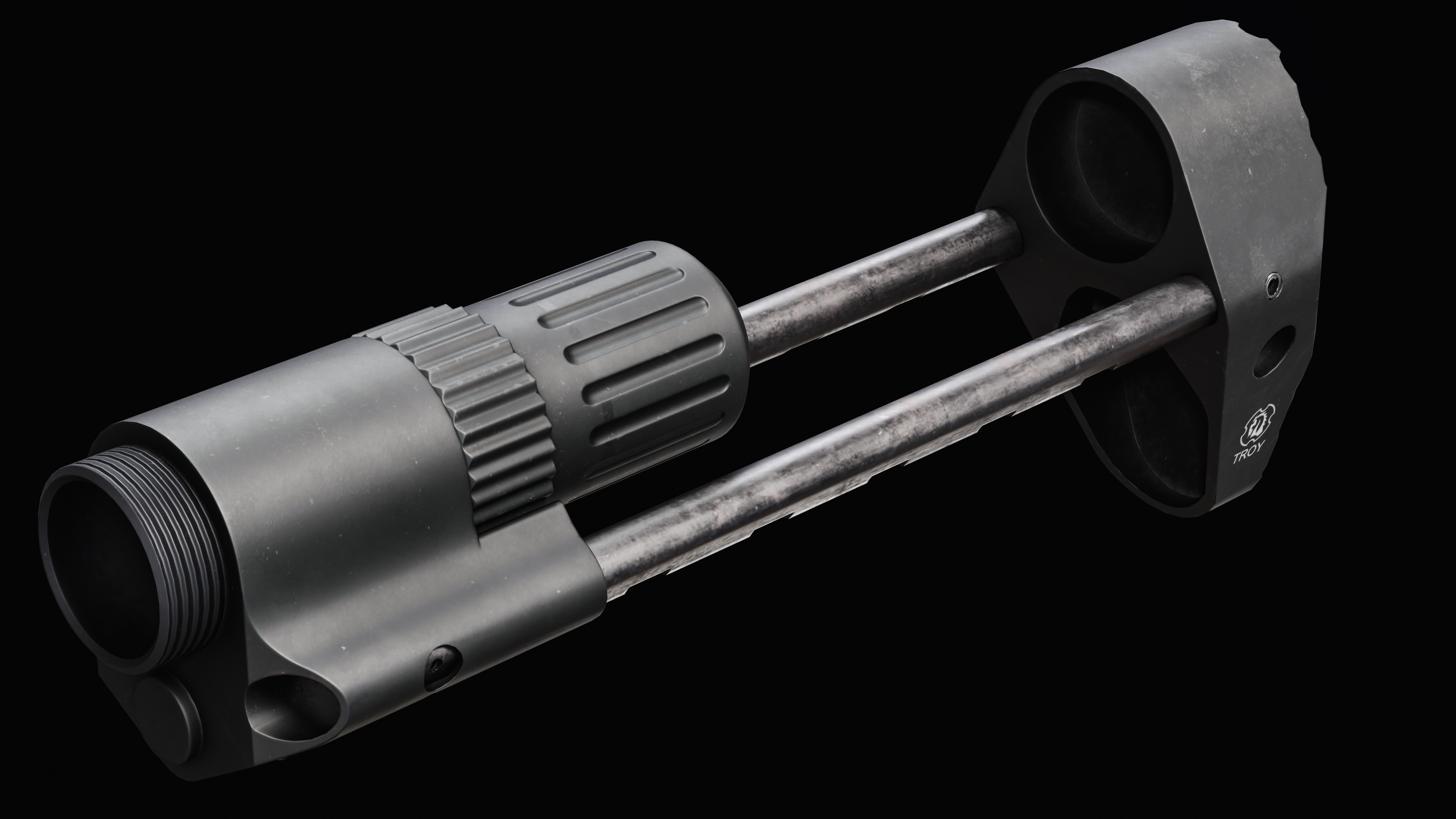 M7A1 PDW Stock Low-poly 3D model_10