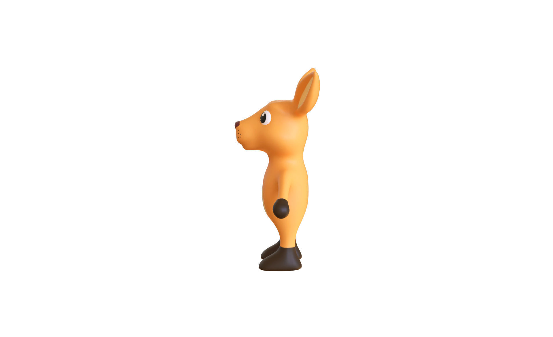 High-Quality 3D Cute Kangaroo for Games Low-poly 3D model_3