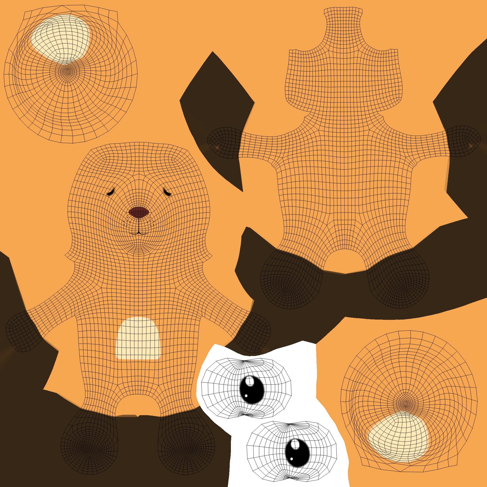 High-Quality 3D Cute Kangaroo for Games Low-poly 3D model_10