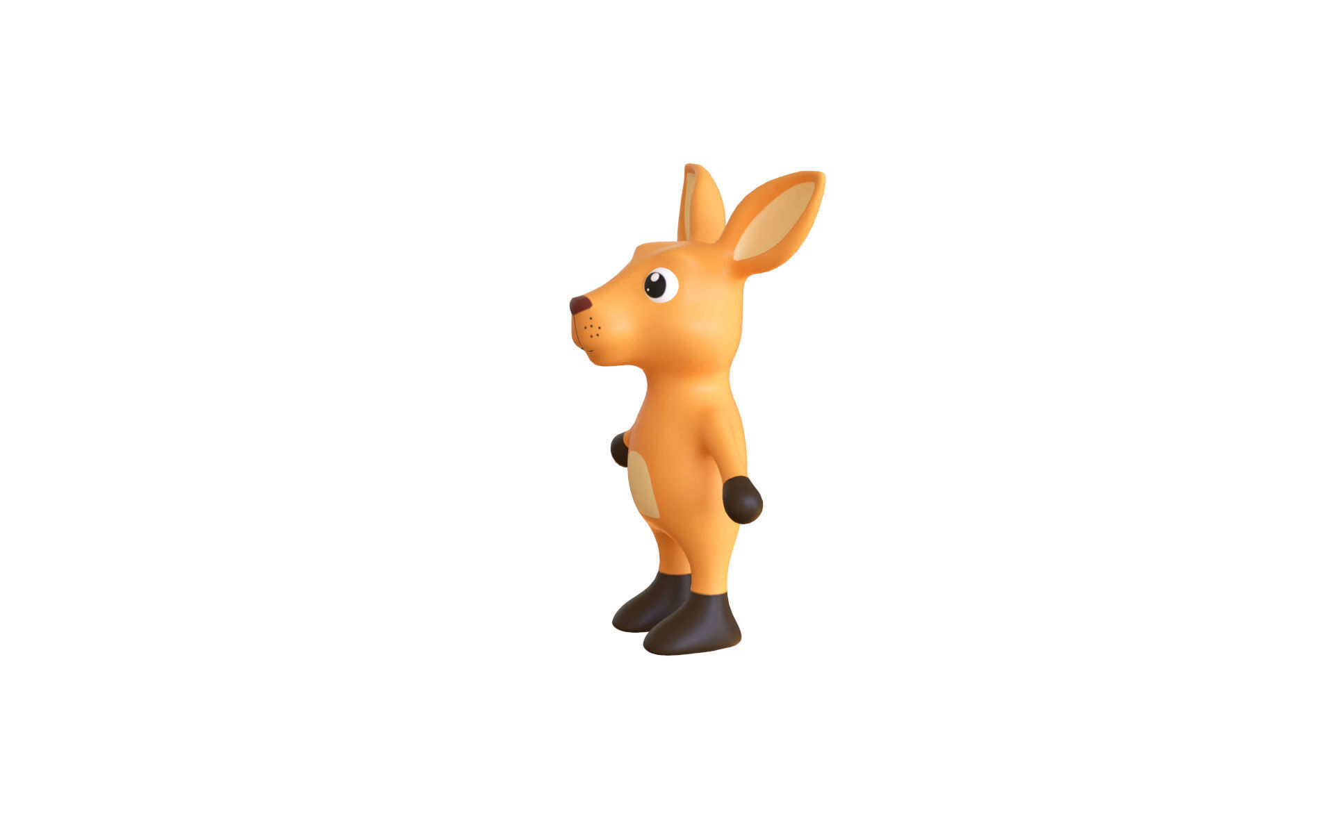 High-Quality 3D Cute Kangaroo for Games Low-poly 3D model_2