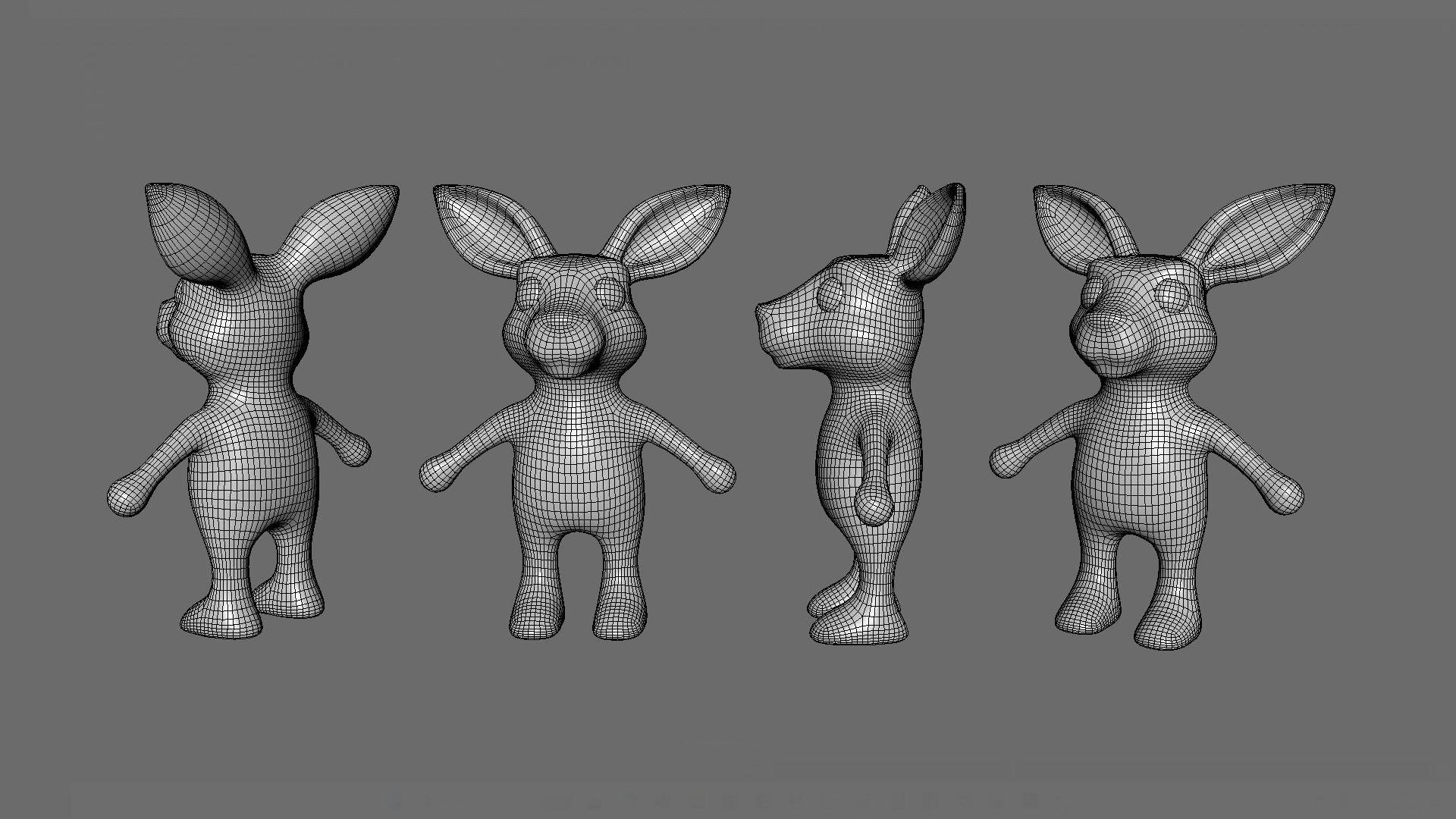 High-Quality 3D Cute Kangaroo for Games Low-poly 3D model_8