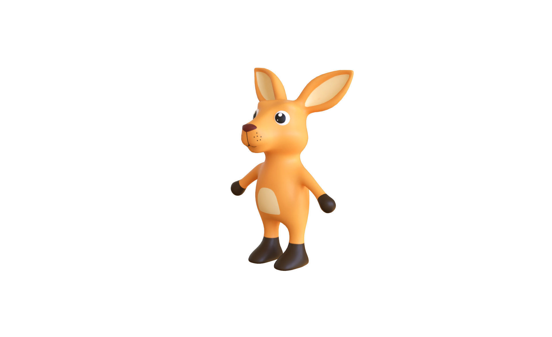 High-Quality 3D Cute Kangaroo for Games Low-poly 3D model_1