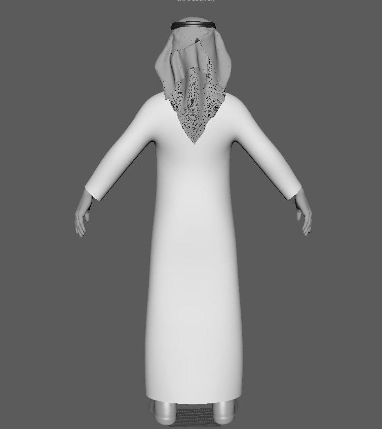 Cartoon ArabFamily Character Pack  Low-poly 3D model_39