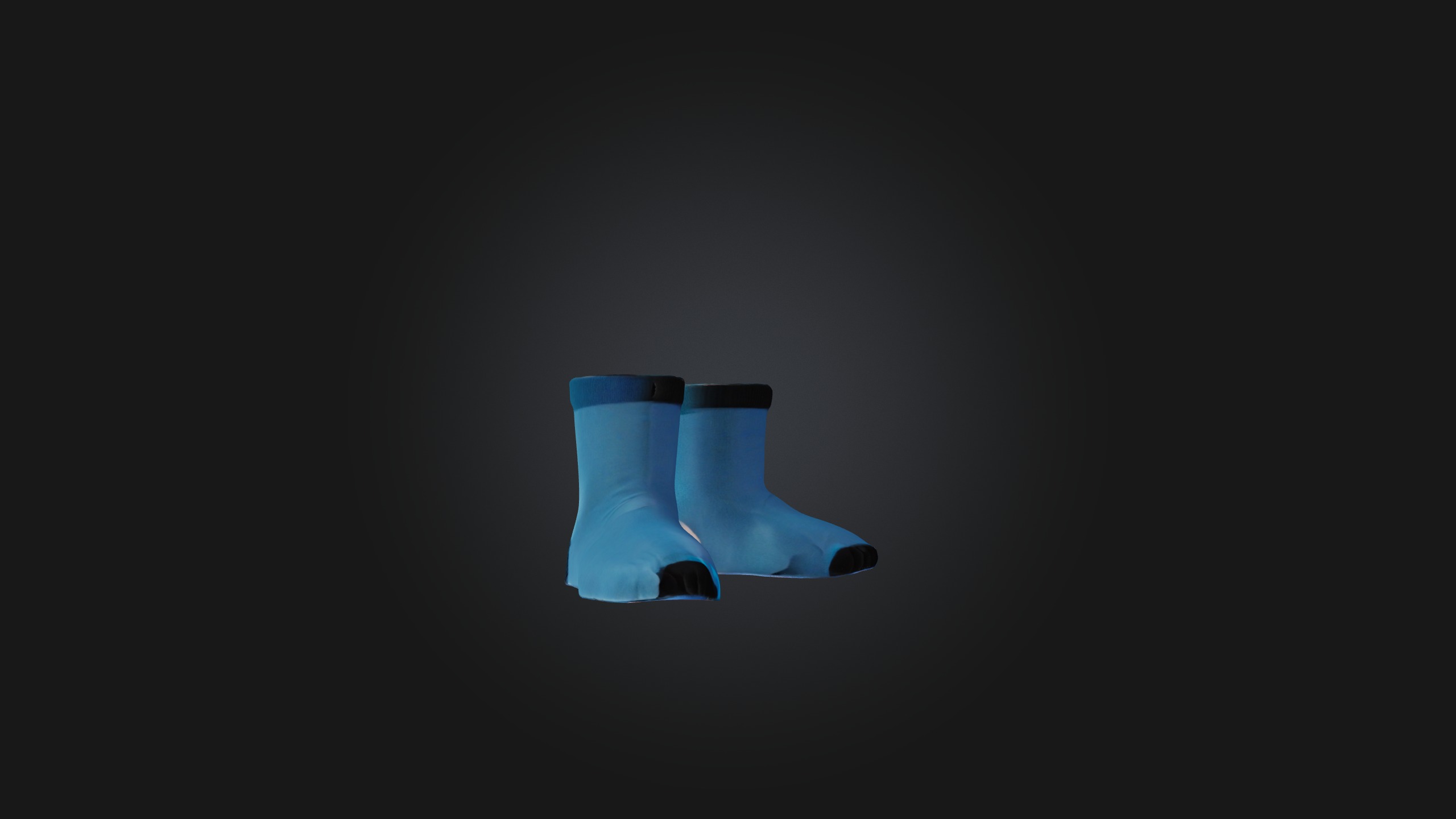 Toe Socks Low-poly 3D model_5