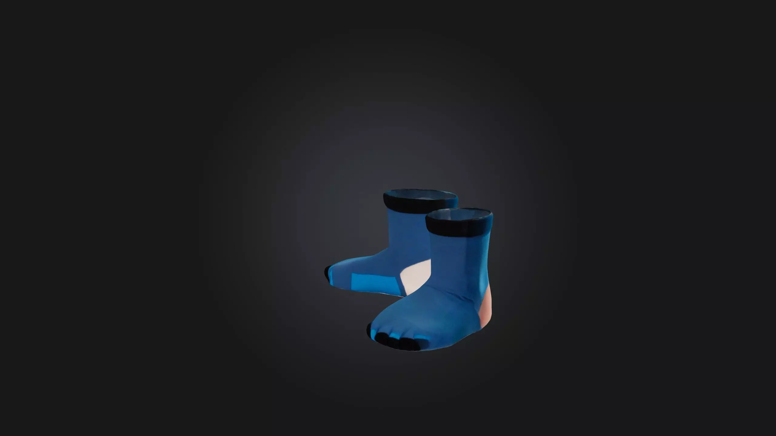Toe Socks Low-poly 3D model_0