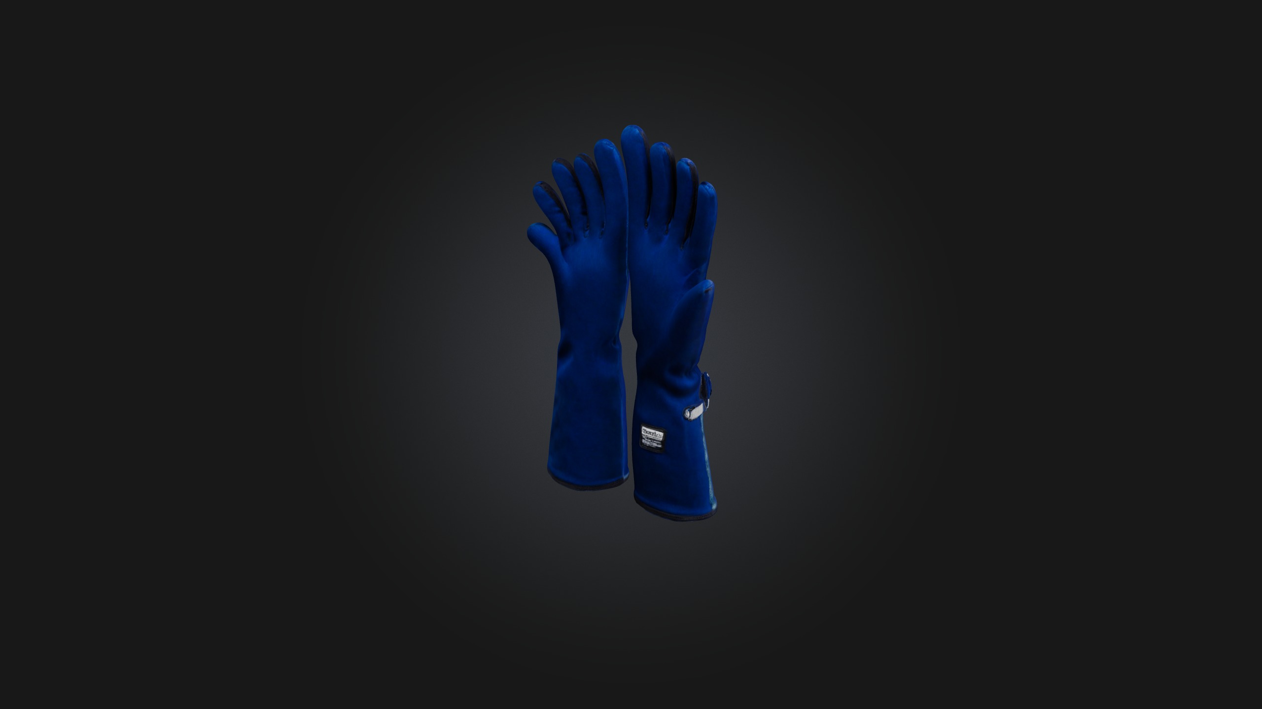 Thermal insulated gloves Low-poly 3D model_4