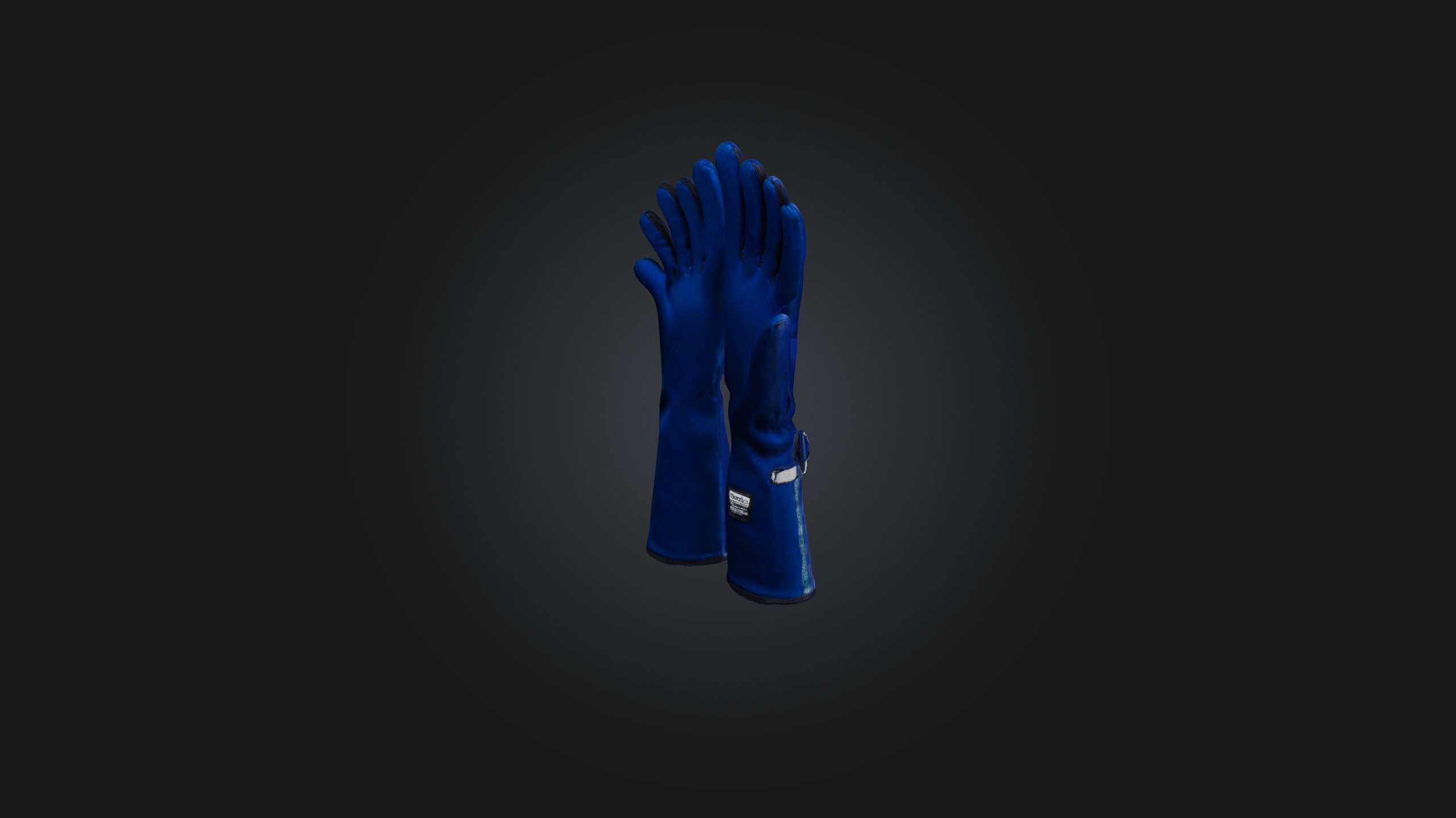 Thermal insulated gloves Low-poly 3D model_3