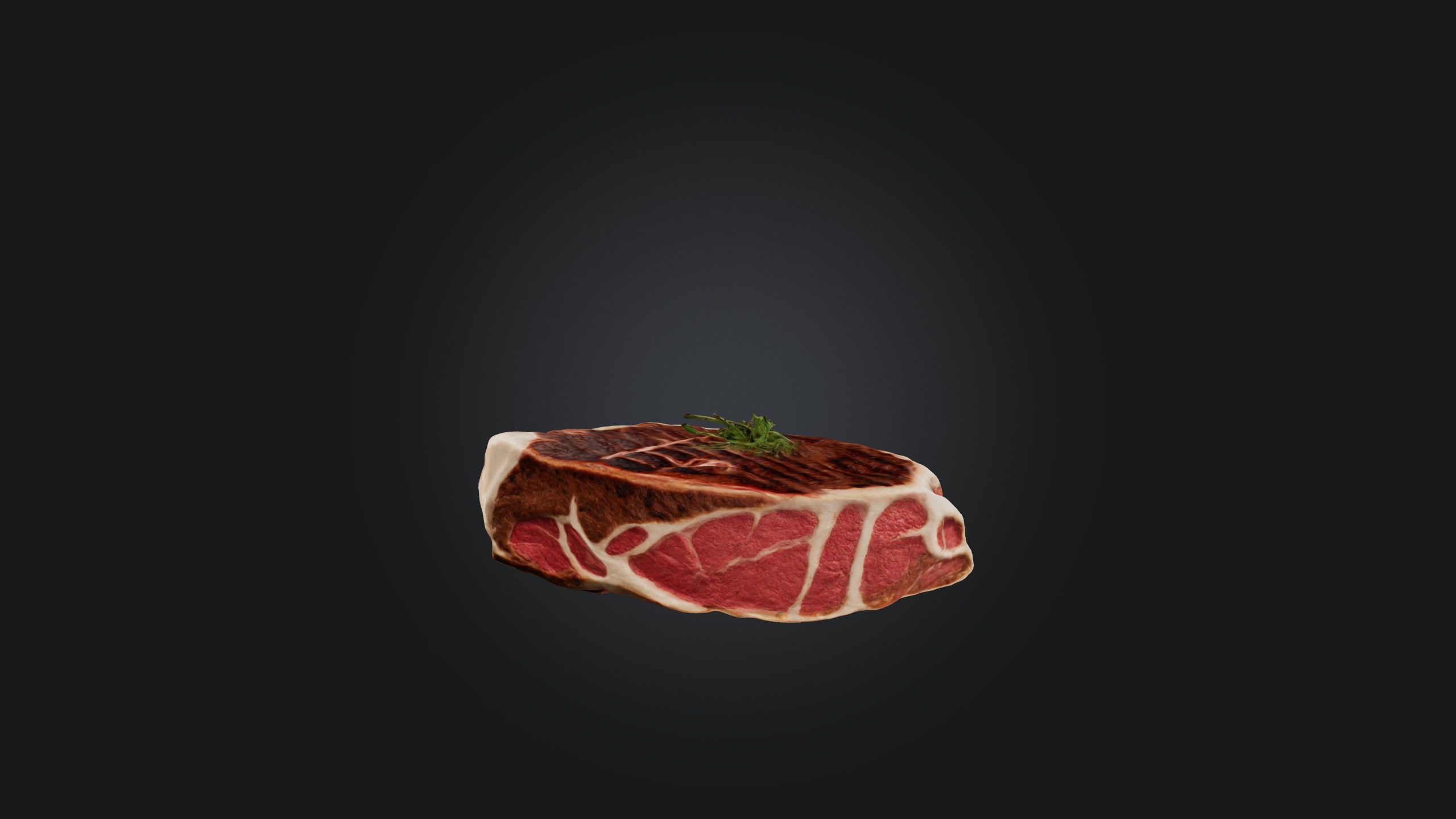 T-Bone Steak Model Low-poly 3D model_9