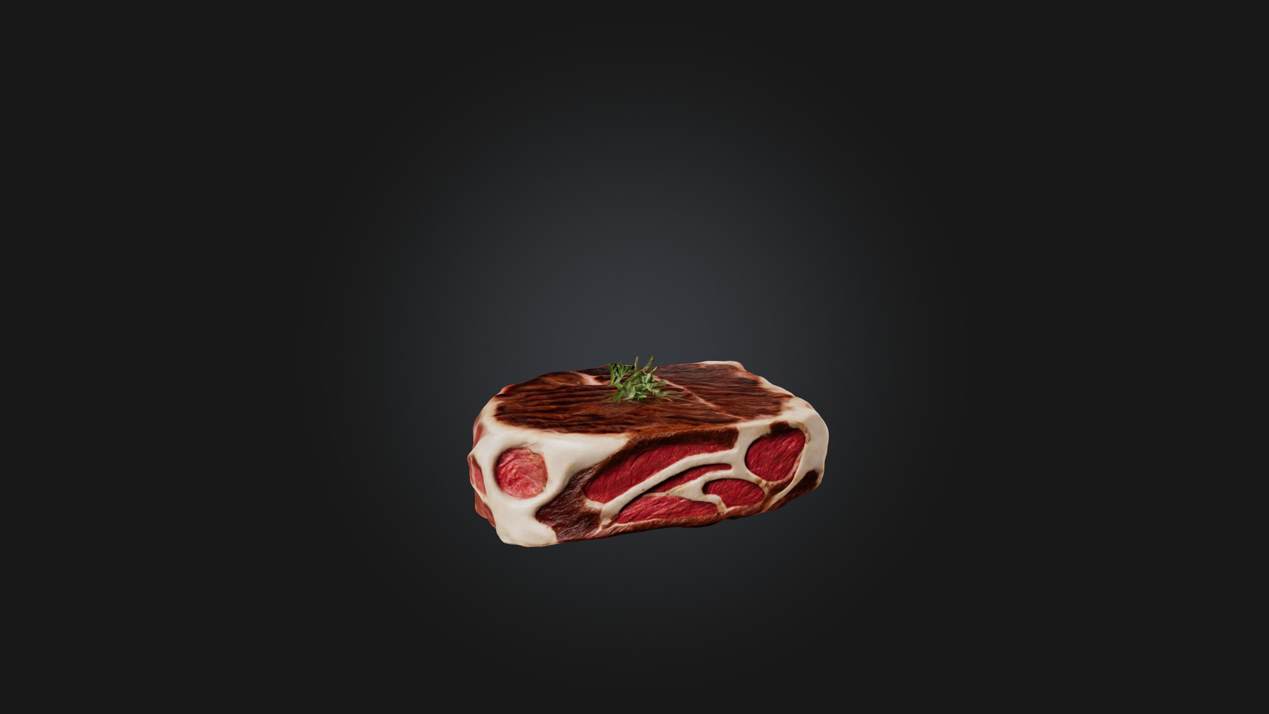 T-Bone Steak Model Low-poly 3D model_5