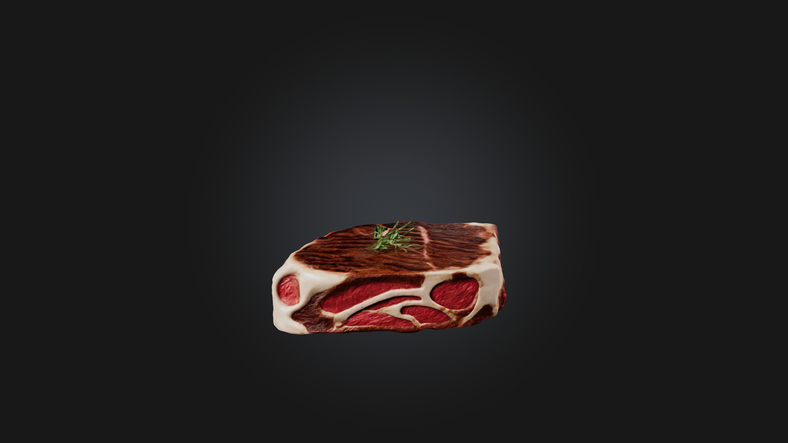 T-Bone Steak Model Low-poly 3D model_4