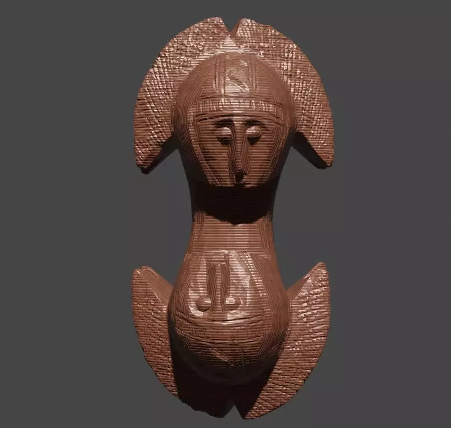 humana femenina african 3D print model