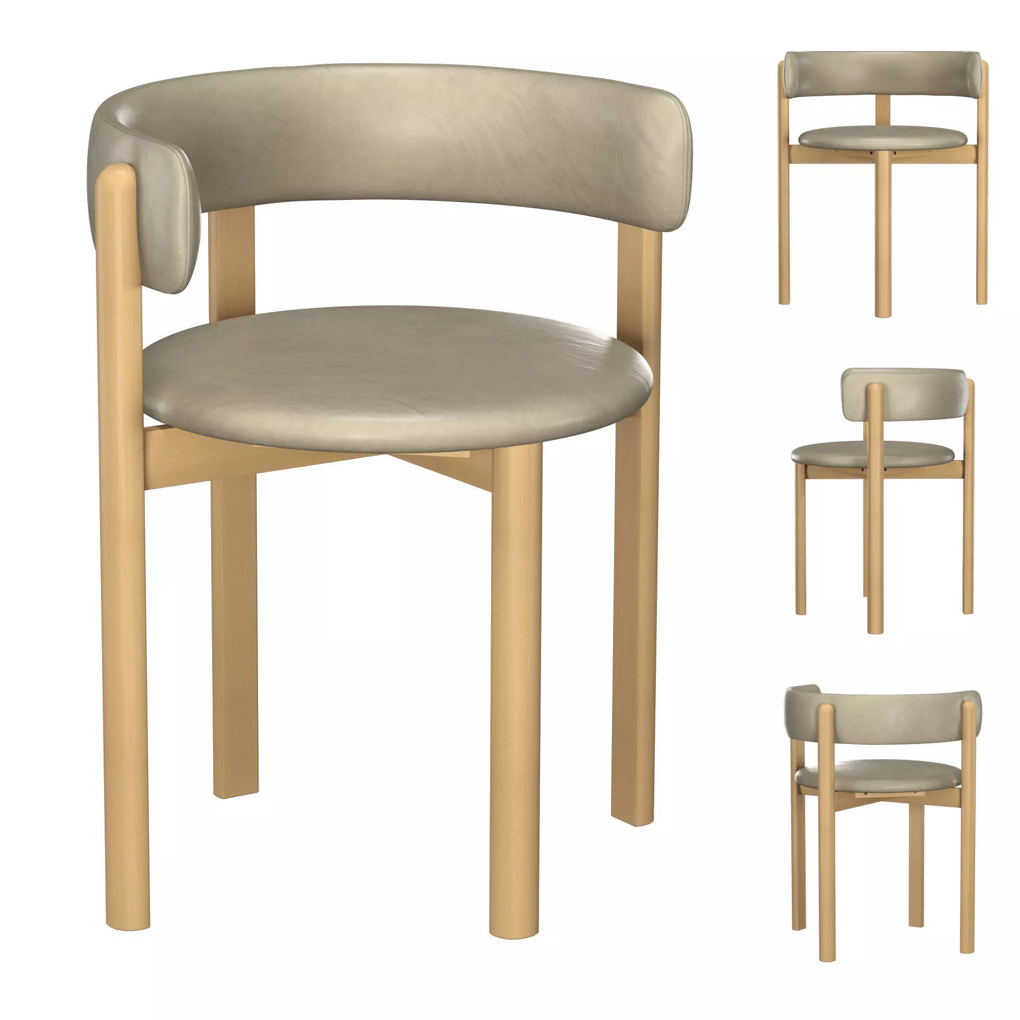 Bellino Dining Chair 3D model_0