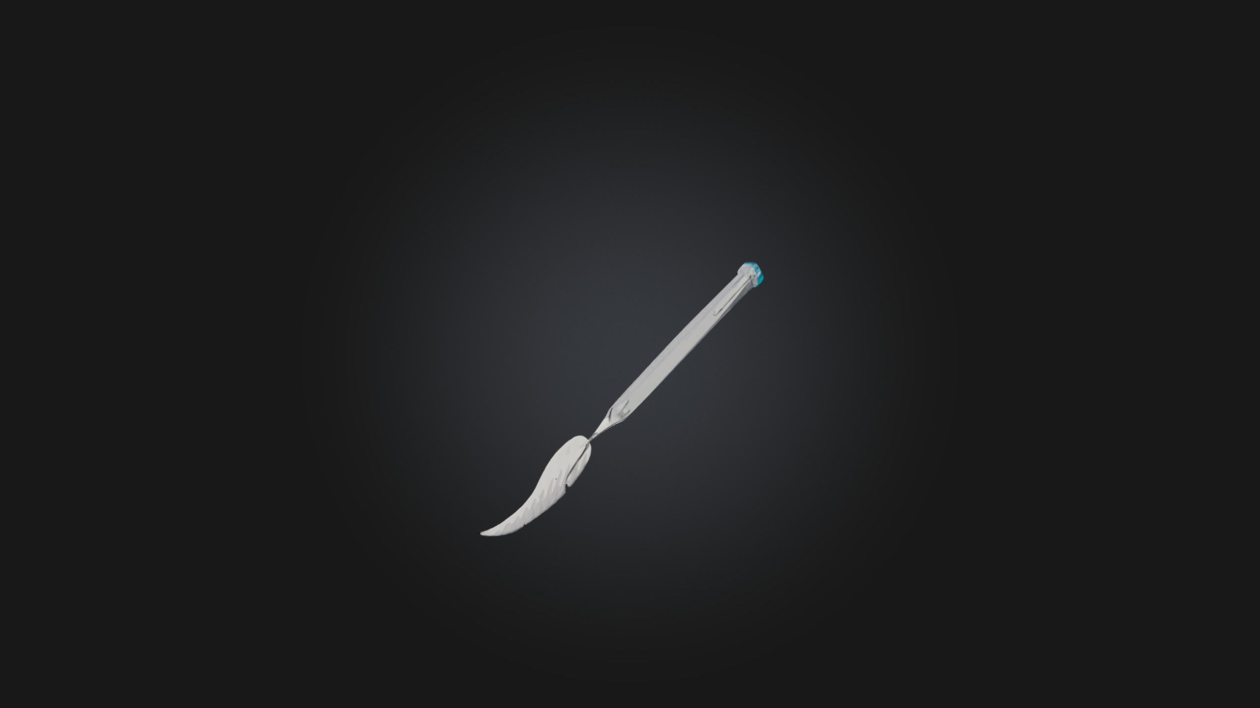 Surgical Scalpel Low-poly 3D model_1