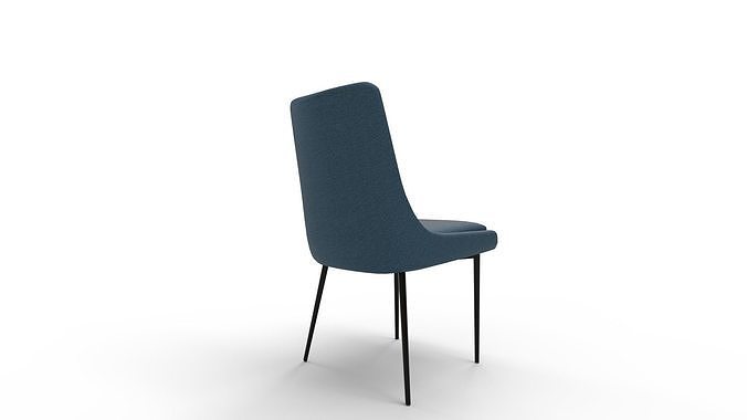 Harlen Upholstered Side Chair 3D model 6