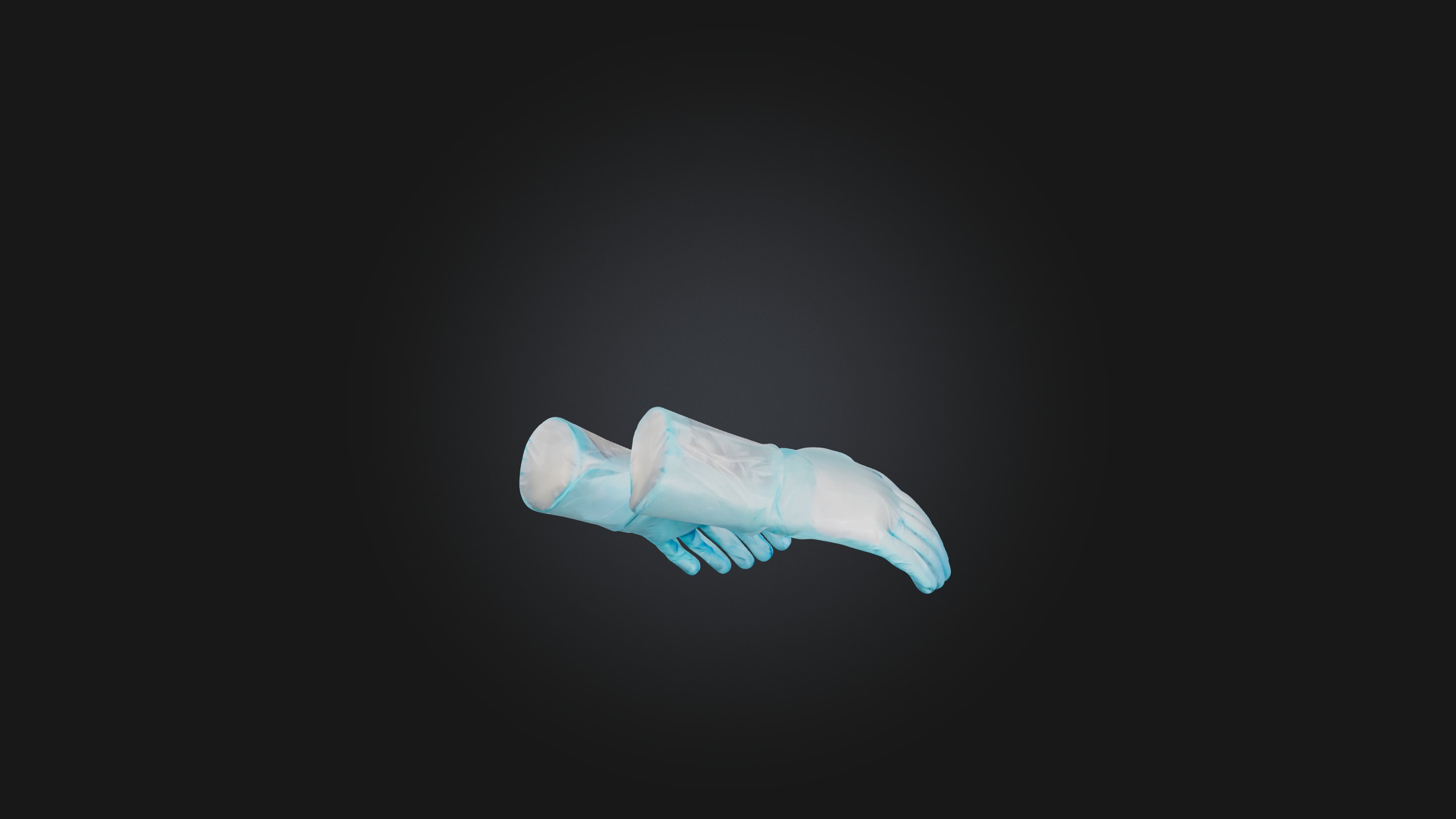 Surgical Gloves Low-poly 3D model_6