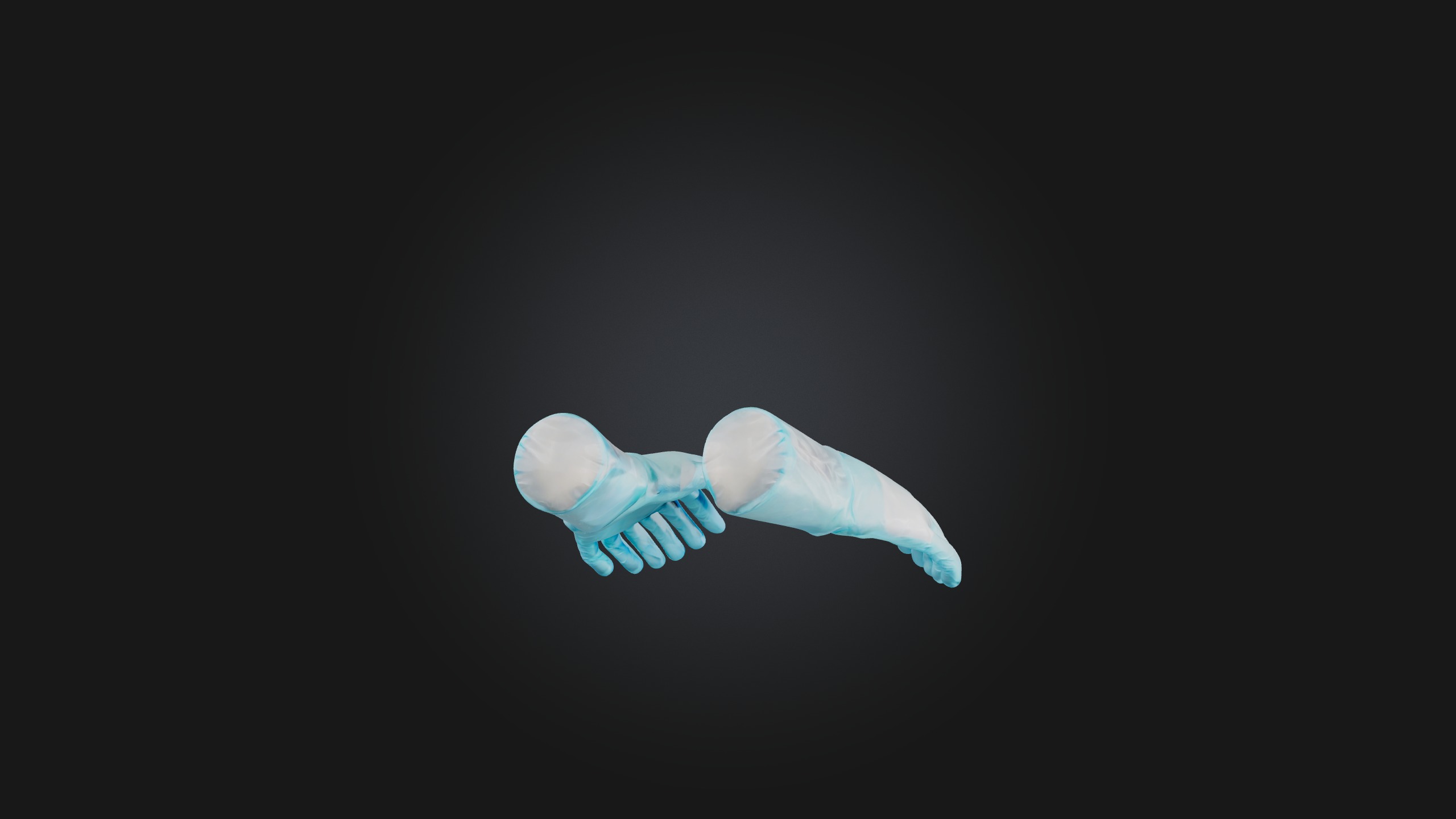 Surgical Gloves Low-poly 3D model_7