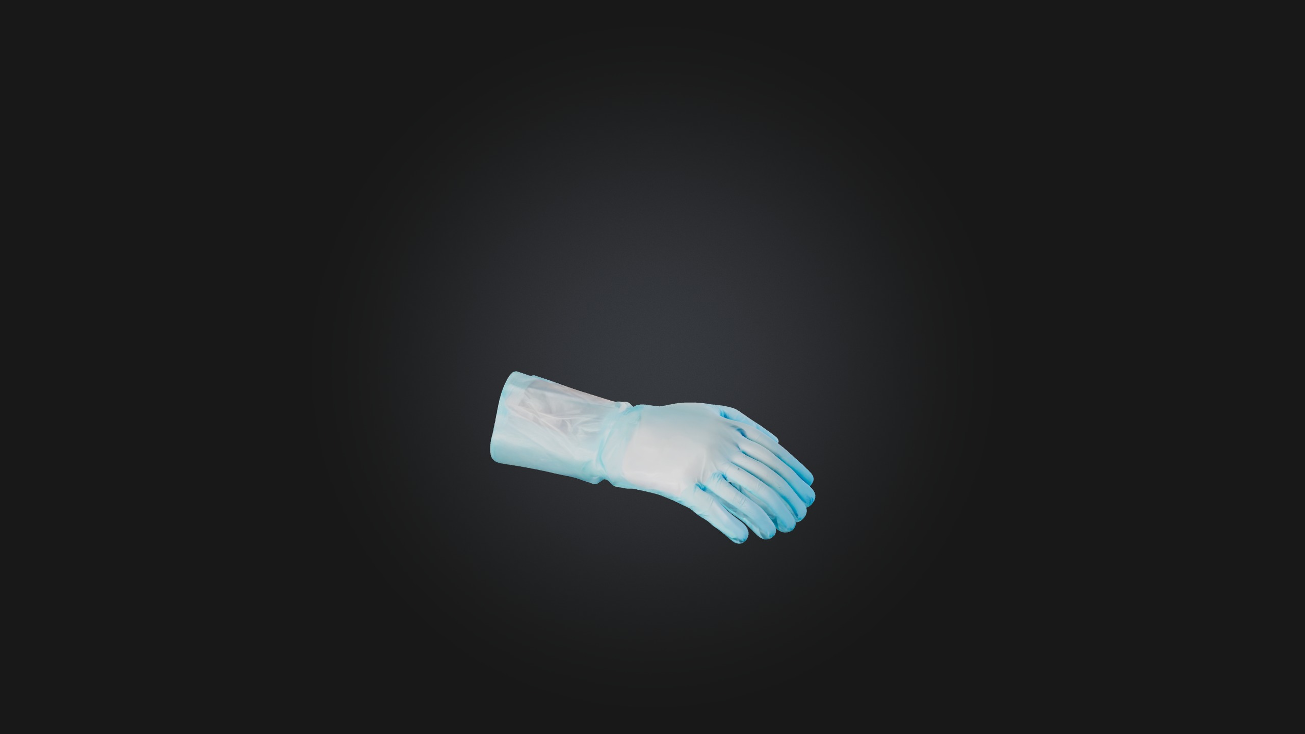 Surgical Gloves Low-poly 3D model_5