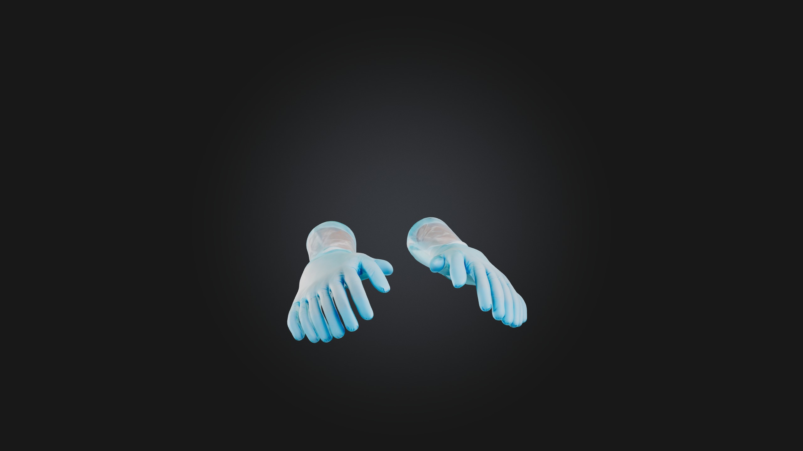 Surgical Gloves Low-poly 3D model_3