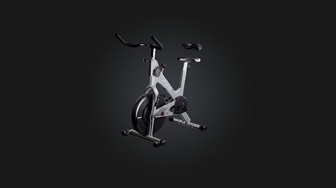 Spin Bike Low-poly 3D model