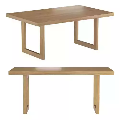 Oak Global Rectangular Dining Table