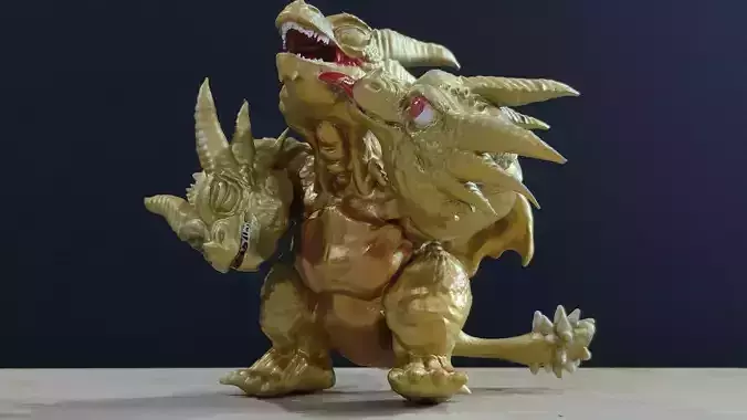 Baby King Ghidorah High-Quality Fantasy Creature Model