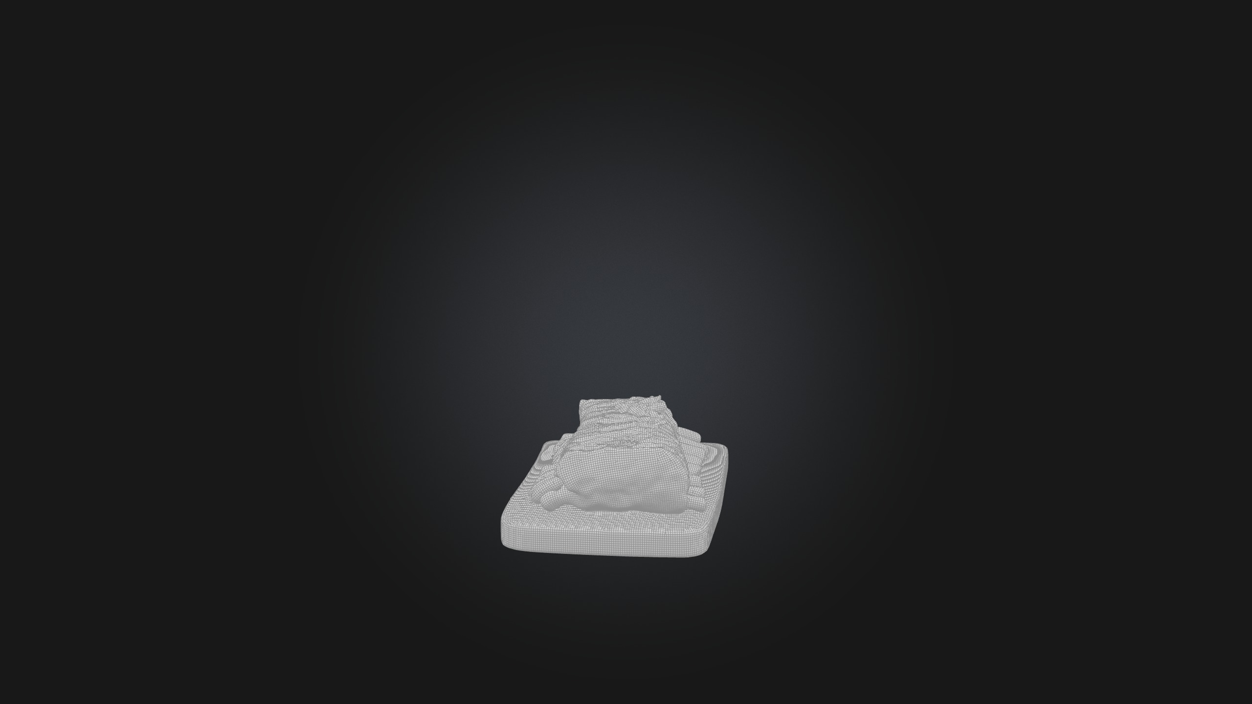 Spare Ribs Model Low-poly 3D model_4