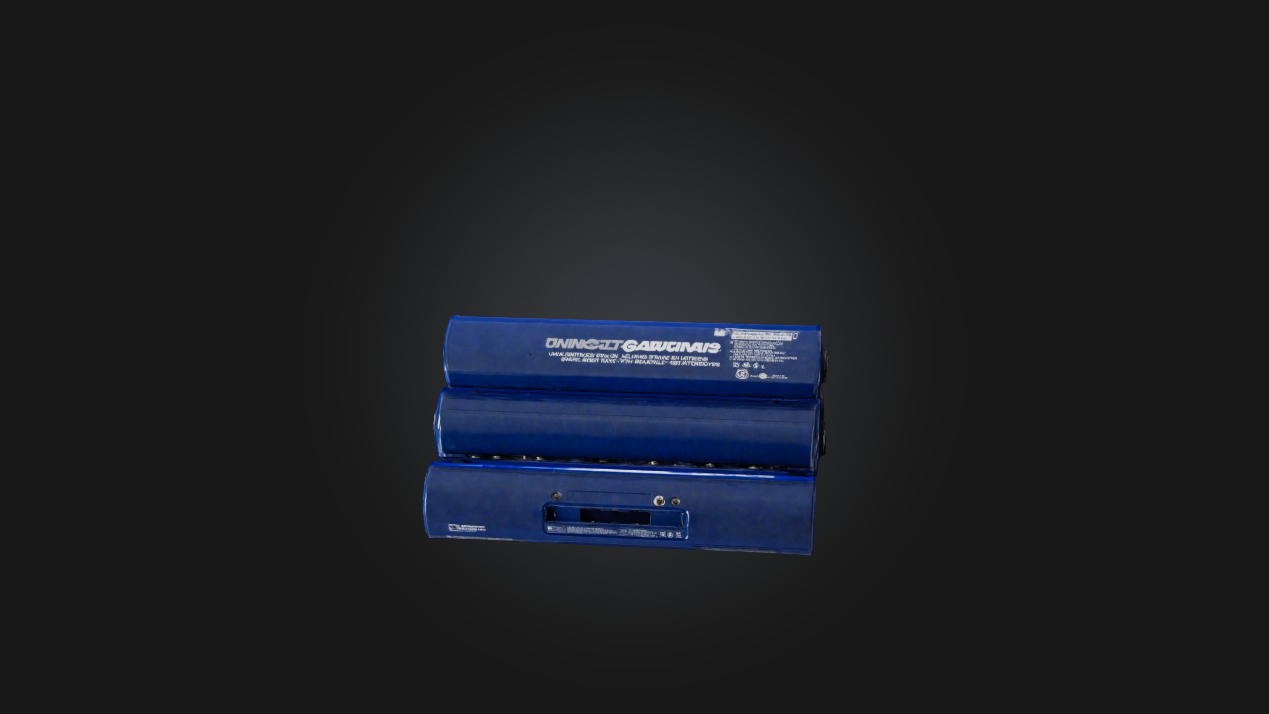 Spare Batteries Low-poly 3D model_3