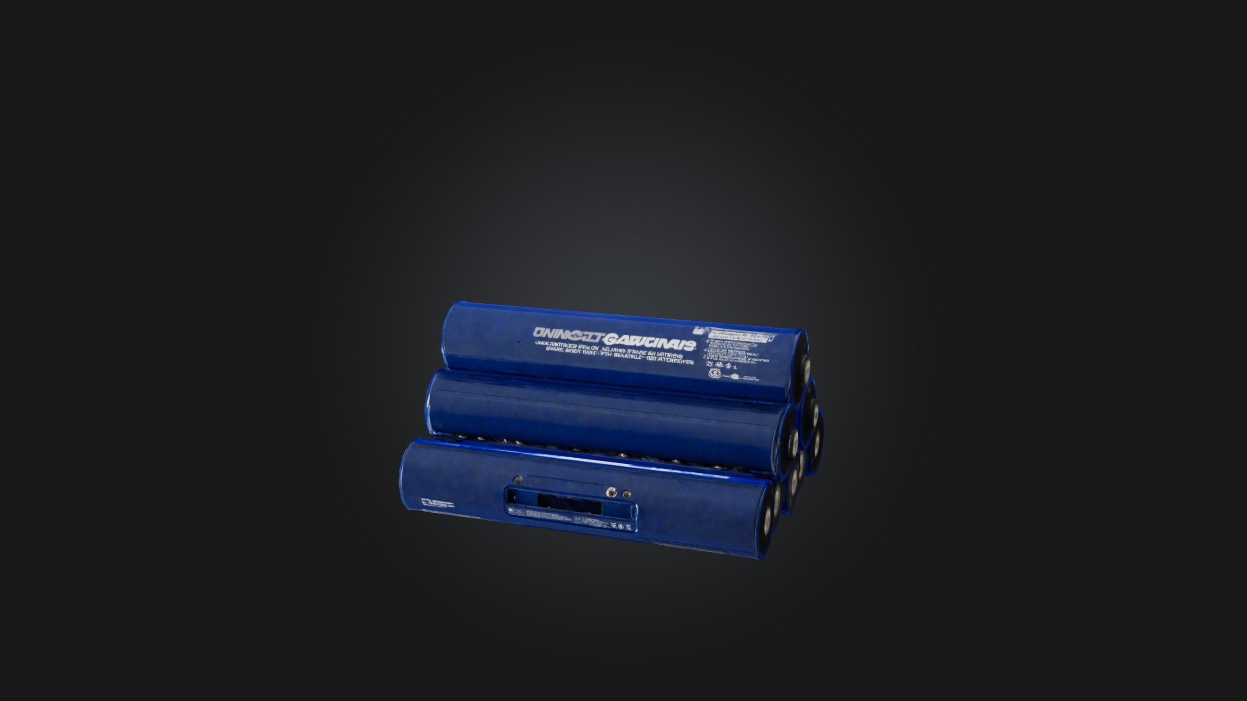 Spare Batteries Low-poly 3D model_2