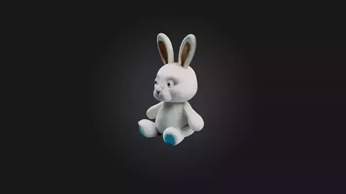 Sitting Rabbit Toy Model
