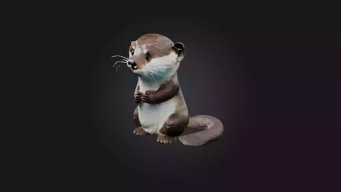 Sitting Otter