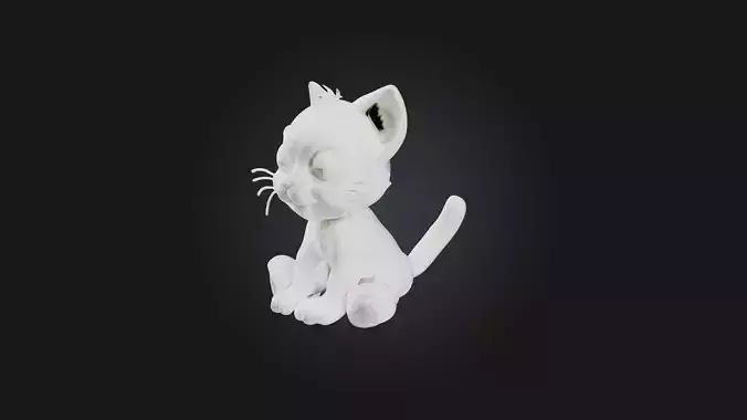 Sitting Cat Toy Model
