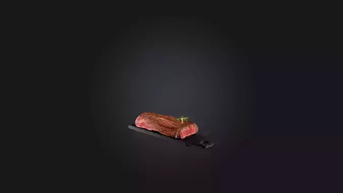 Sirloin Steak Model Low-poly 3D model