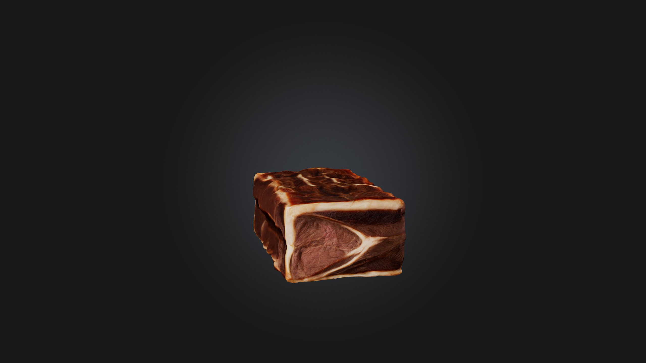 Short Ribs Model Low-poly 3D model_8