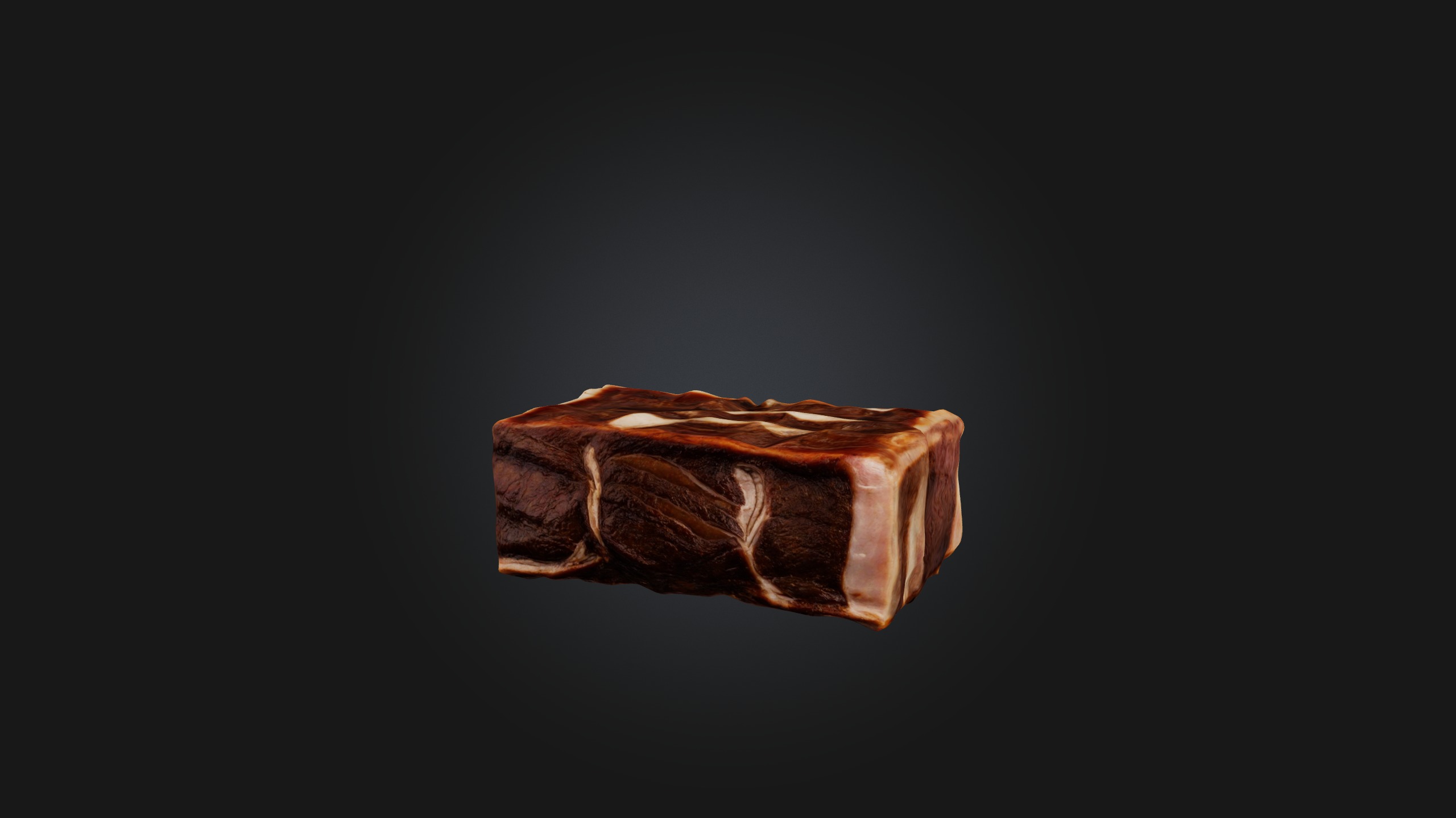 Short Ribs Model Low-poly 3D model_1