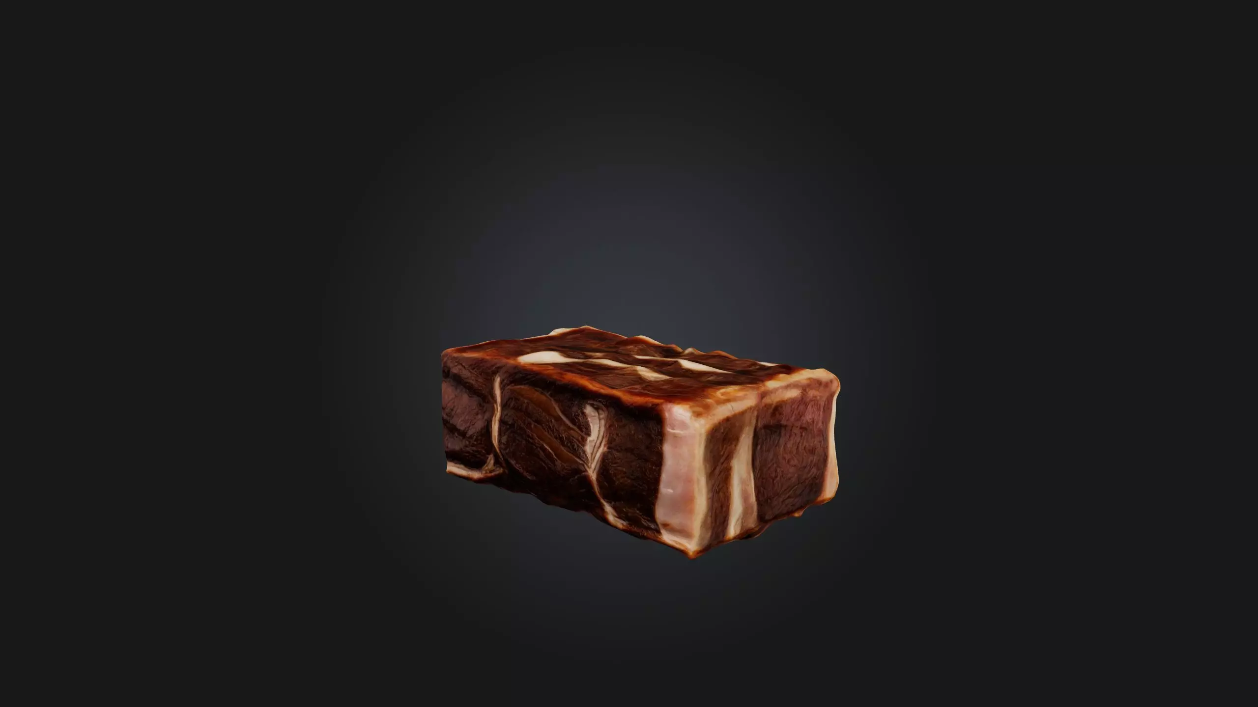 Short Ribs Model Low-poly 3D model_0