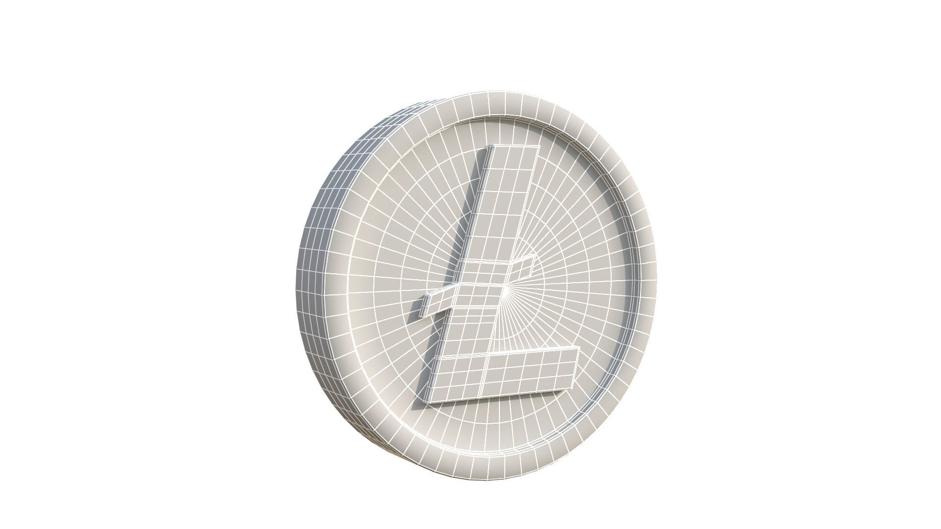 Litecoin 3D model_8