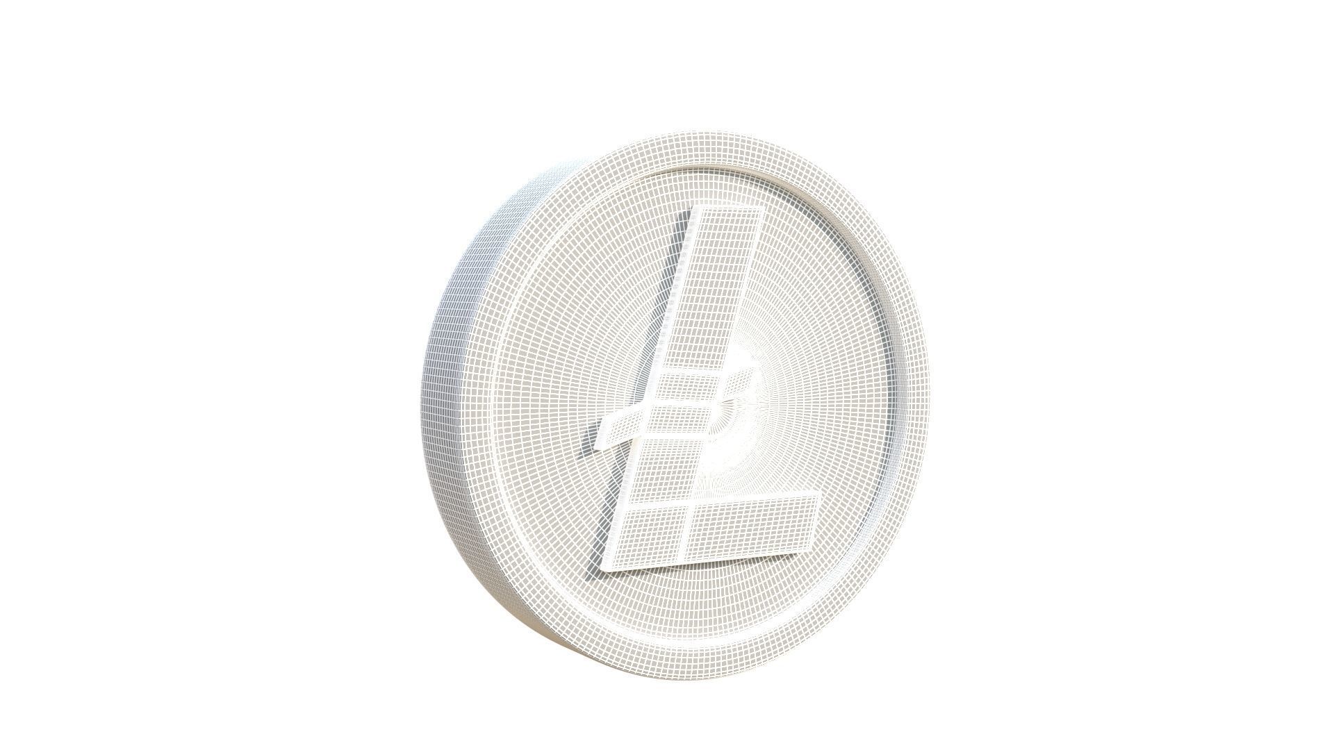 Litecoin 3D model_10