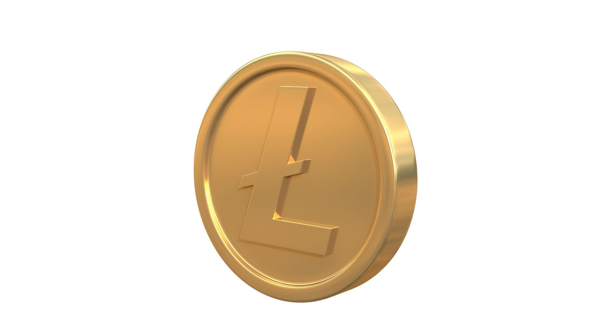 Litecoin 3D model_1