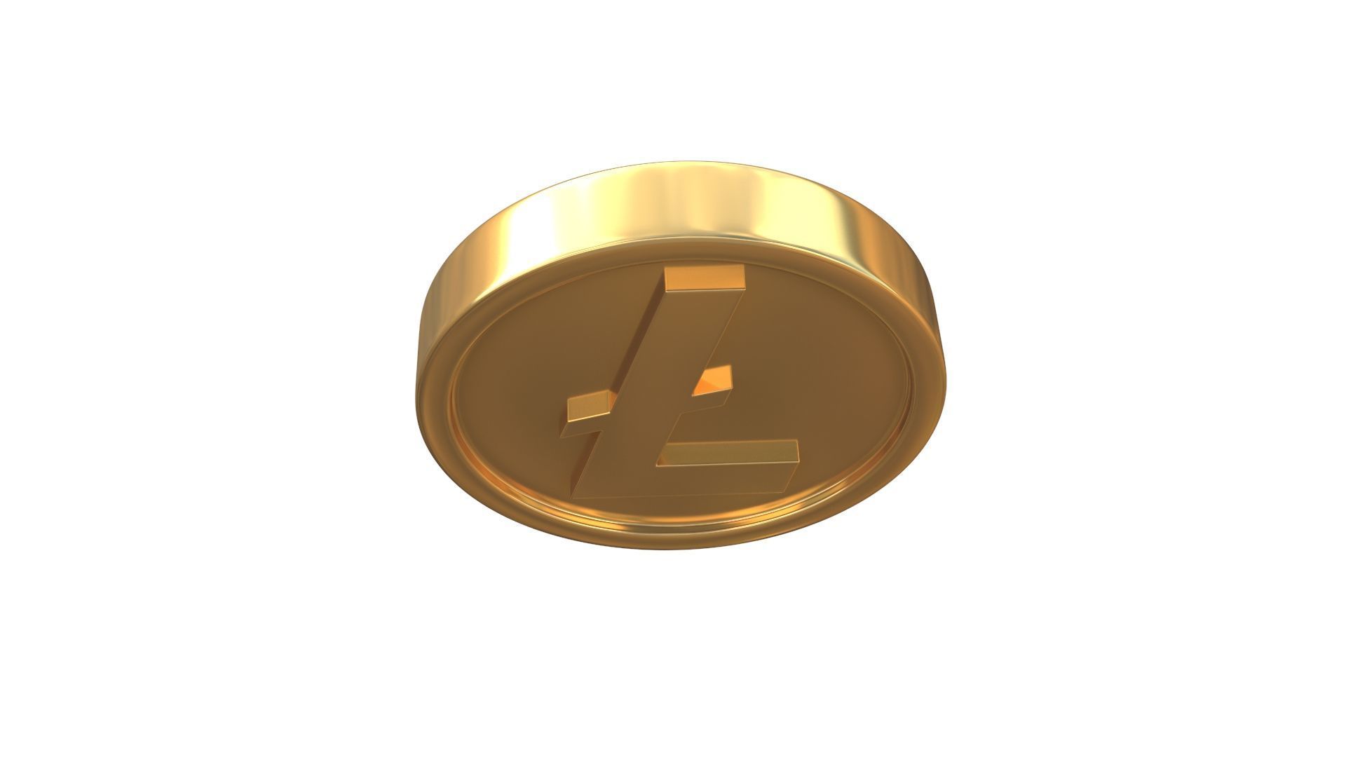 Litecoin 3D model_7