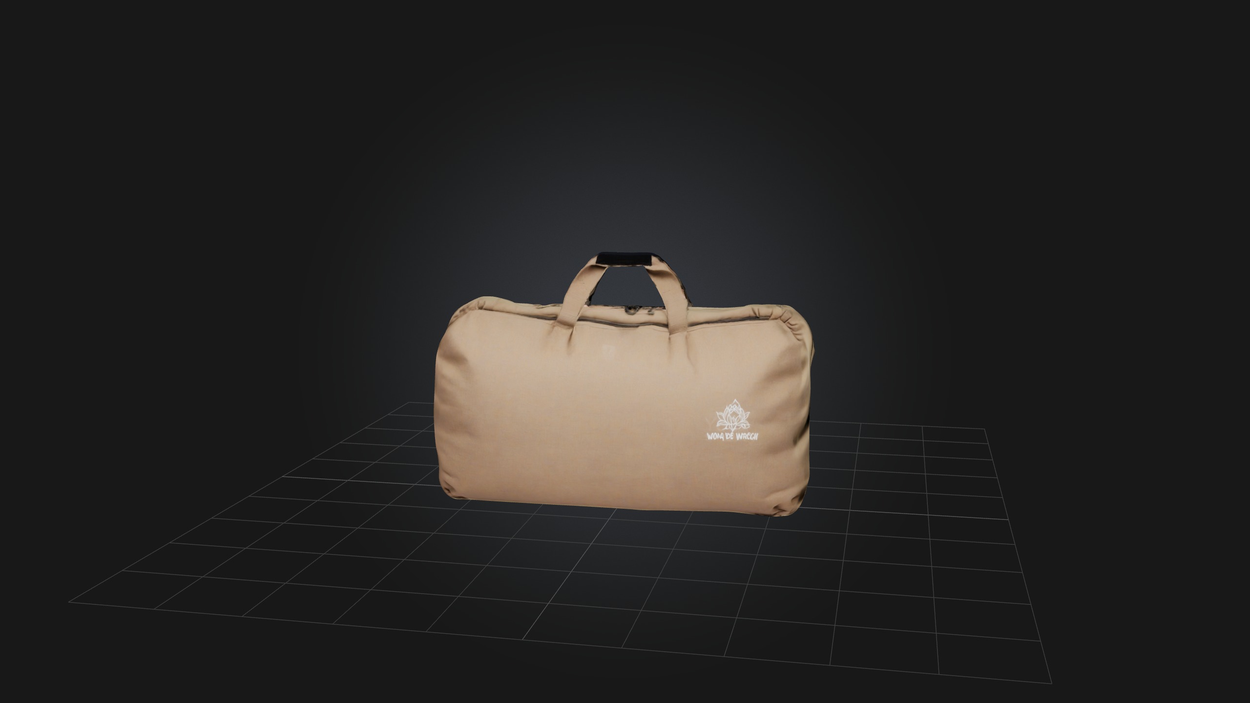 Sandbag Low-poly 3D model_1