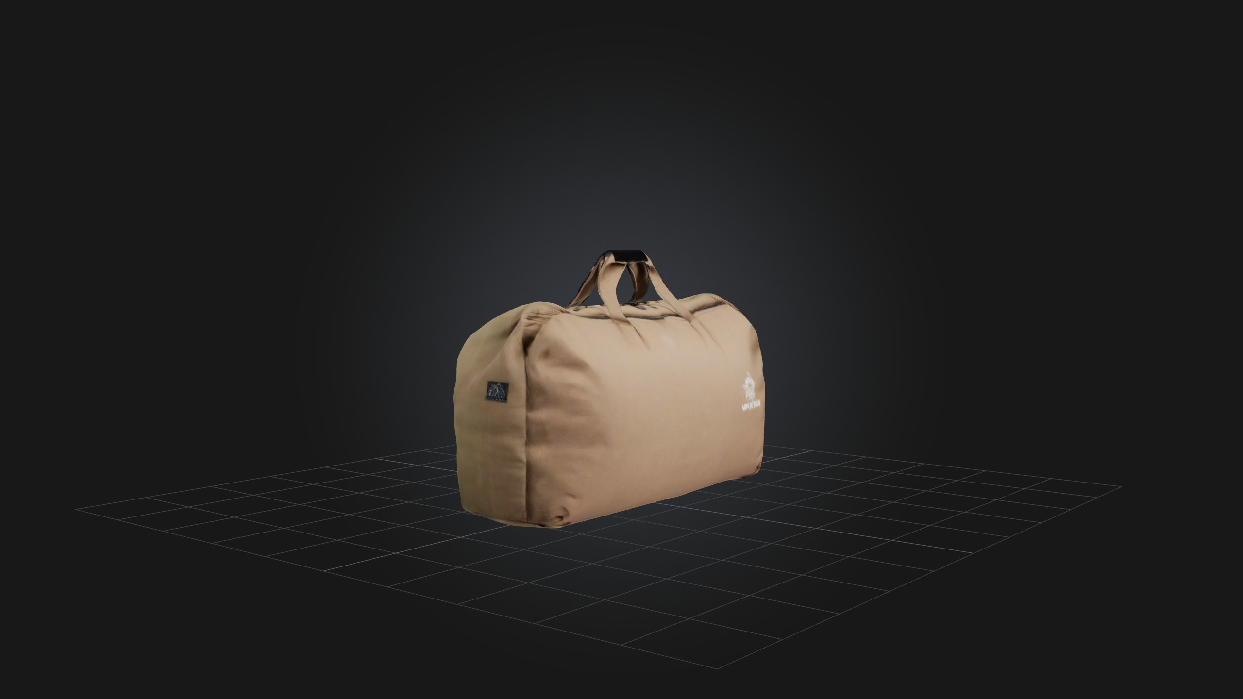 Sandbag Low-poly 3D model_4