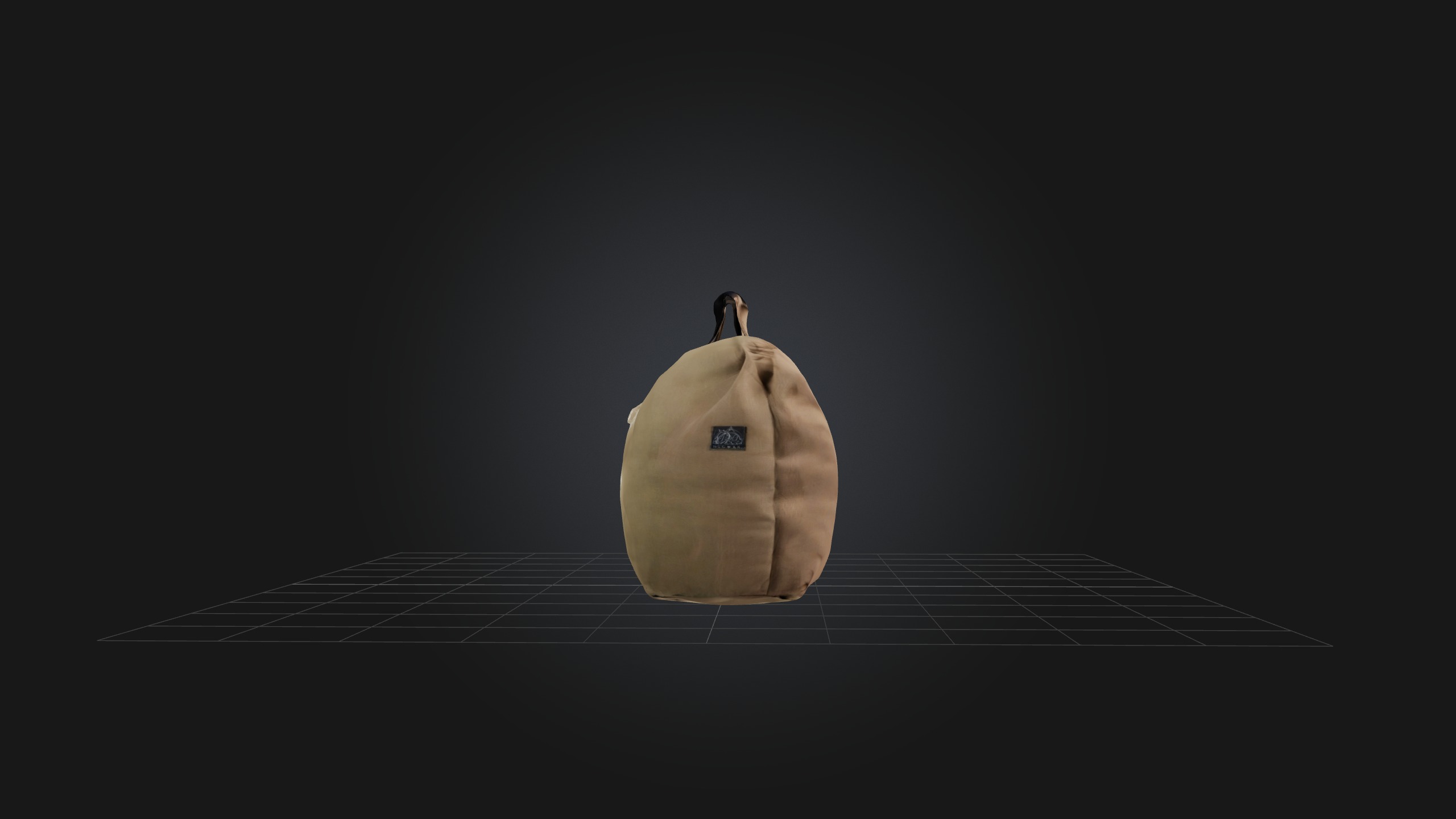 Sandbag Low-poly 3D model_5